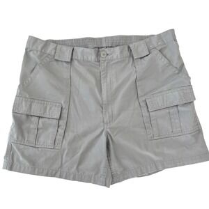 Weekender Men's Trader Cargo Shorts Size‎ 42 Gray Hiking Comfort-Back Elastic